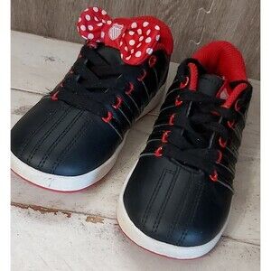 K-Swiss Disney Minnie Mouse Classic Size 10 Black Red Limited Edition